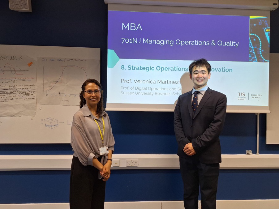 MBA guest lecture at Sussex Business School, Jubilee Building